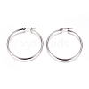 Tarnish Resistant 201 Stainless Steel Big Hoop Earrings EJEW-F237-02B-P-1