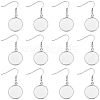 60Pcs 304 Stainless Steel Earring Hooks STAS-BBC0009-93C-7