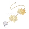 Faceted Glass Sun Catcher Pendant Decorations LS-AJEW-A037-07G-1