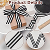 Polyester Stripe Ribbons SRIB-WH0011-326E-3