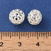 Rack Plating Brass Pave Cubic Zirconia Beads KK-M285-32C-S-3