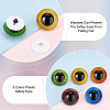   30Pcs 5 Colors Craft Plastic Doll Eyes DOLL-PH0001-49-3