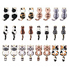 24Pcs 12 Styles Rack Plating Alloy Enamel Pendants ENAM-TA0001-47-10