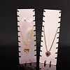  2Sets Acrylic Necklace Displays NDIS-NB0001-02-4