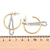 304 Stainless Steel Stud Earrings EJEW-A161-03G-4