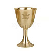 Brass Triple Moon Goddess and Pentagram Altar Goblet Chalice Ornament WICR-PW0001-23A-04-1