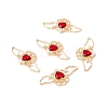 Rack Plating Alloy Rhinestone Pendants LS-FIND-G016-02G-03-1