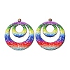 Rainbow Color Printed Iron Pendants RN-CBA3547-03A-1