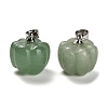 Natural Green Aventurine Pumpkin Charms G-K338-27P-06-1