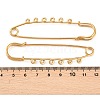 Ion Plating(IP) 304 Stainless Steel Safety Pins Brooch Findings STAS-K252-05D-G-3