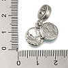 Rack Plating Alloy Enamel European Dangle Charms PALLOY-A009-20P-3