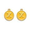 Golden Plated Alloy Enamel Charms LS-ENAM-Q437-13X-1