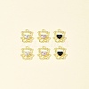 10Pcs Alloy with Rhinestone Pendants ALRI-FS0001-07-8