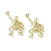 Rack Plating Alloy Pendants PALLOY-Q458-09G-1