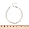 Natural Blue Lace Agate Beads Bracelets for Women BJEW-H623-02S-10-5