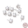 Anti-Tarnish Rhodium Plated 925 Sterling Silver Peg Bails STER-D035-47P-10-1