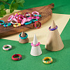 30Pcs Handmade Polymer Clay Finger Rings RJEW-TA0001-11B-7