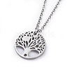 Stainless Steel Pendants Necklaces NJEW-JN02420-3