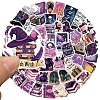 50Pcs PVC Adhesive Waterproof Stickers Self-Adhesive Stickers PW-WG02222-01-3