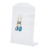 Arch Shaped Acrylic 48-Hole Earring Display Stands EDIS-WH0016-058B-1