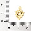 Brass Micro Pave Cubic Zirconia Connector Charms KK-U053-24G-3