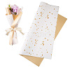 20 Sheets Plastic Gold Foil Flower Bouquets Wrapping Packaging DIY-TAC0025-13A-3