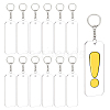 BENECREAT DIY Transparent Acrylic Keychain Clasps Making Kits DIY-BC0001-66-1
