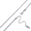 Non-Tarnish 304 Stainless Steel Rope Chains Necklace for Men Women NJEW-N052-01P-2