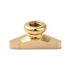 Golden Plated Triangle Shaped Wax Seal Brass Stamp Head STAM-K001-04G-11-3