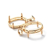 Brass Basket Pendant Setting with Prongs Mounting KK-WH0031-32G-02-1