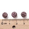 Half Drilled Czech Crystal Rhinestone Pave Disco Ball Beads RB-A059-H8mm-PP9-212-3
