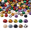200Pcs Schima Wood Cabochons WOOD-CD0001-25-1