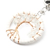 Natural Quartz Crystal Keychains TREE-PW0001-04A-3