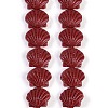 Synthetic Coral Dyed Carved Beads Strands CORA-K009-05A-05-1