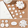 60Pcs 4 Styles Shell Buttons BUTT-SP0001-17-3