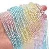 Transparent Painted Glass Beads Strands LS-DGLA-A034-T3mm-A21-2