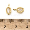 304 Stainless Steel Micro Pave Cubic Zirconia Charms STAS-U027-02G-04-3