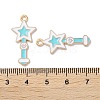 Alloy Enamel Pendants ENAM-O001-11A-G-3