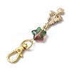 Christmas Theme Alloy Enamel with Rhinestone Pendant Decoration KEYC-JKC00977-6