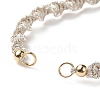 2Pcs 2 Style Polyester Cord Braided Bracelets AJEW-JB01144-4