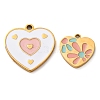 304 Stainless Steel Enamel Charms STAS-M105-30G-01-4