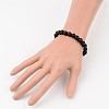 Natural Lava Rock Beaded Stretch Bracelets X-BJEW-JB02263-3