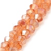 Imitation Jade Glass Beads Strands GLAA-P058-02A-08-1