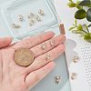 CHGCRAFT 12Pcs Brass Clear Cubic Zirconia Charms KK-CA0003-22-3