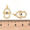 Brass Micro Pave Cubic Zirconia Pendants CU-CBAB719-04G-G-3