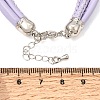 Microfiber Leather Multi-strand Cord Bracelets Makings FB-CBA983F-01P-07-3