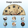 MDF Printed Wall Clock HJEW-WH0058-013-3