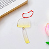 Gradient Color Transparent Acrylic Keychain Blanks ZXFQ-PW0003-15C-01-1