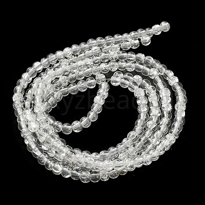 Crackle Glass Beads Strands X-CCG-Q001-4mm-01-1
