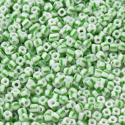 8/0 Opaque Colours Seep Glass Seed Beads SEED-F003-04B-06-1